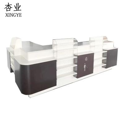 China New Product Cash Desk Supermarket Cashier Counter Cold Rolled Steel White/black BV/SGS for sale