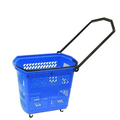 China Large Supermarket Shopping Basket Plastic Convenience Store Basket for sale