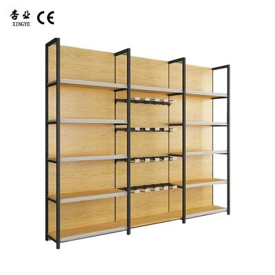 China Customized Supermarket Display Rack Metal Heavy Duty Supermarket Shelves for sale