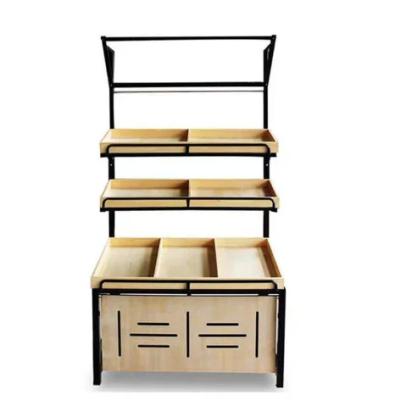 China Single Sided Fruit And Vegetables Display Rack Heavy Duty Single Sided for sale