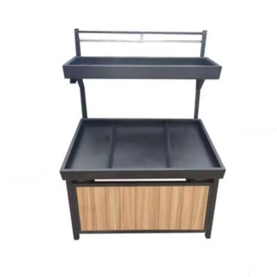 China Single Sided Fruit And Vegetables Display Rack Heavy Duty Customer Size for sale