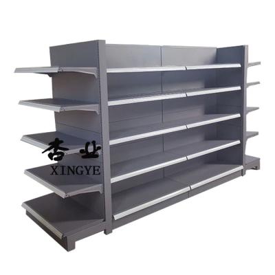 China Metallic Supermarket Display Shelf 1 Way Shelves Supermarket Rack Light Duty for sale