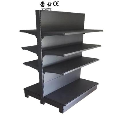 China Layout Supermarkt-Display-Regal Kaltgewalzte Stahlgondel-Rack zu verkaufen