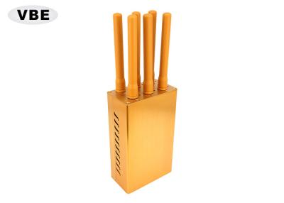 China 6 Bands 6W Uhf Vhf Jammer Sustained Shielding GPS Signal Six Output Ports for sale
