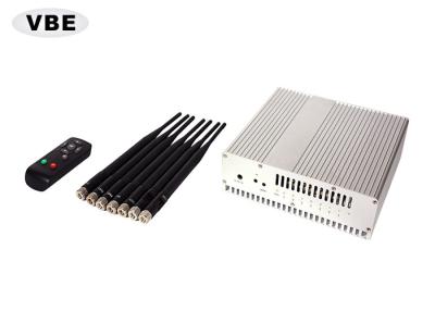 China 16W Wifi GPS Cell Phone Signal Jammer Remote Control Large Frequency Ranges for sale