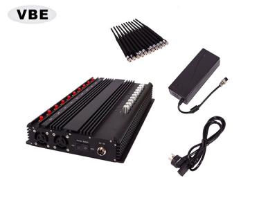 China 10 Band Cell Phone Signal Jammer Signal Synchronization System Jammer GPS / WIFI for sale