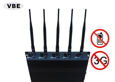 China Power Adjustable Cell Phone Signal Jammer High Security Relative Humility ≤90% for sale