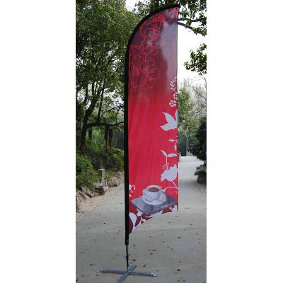 China Promotion Feather Flag Banners Feather banner stands beach falg pole for sale