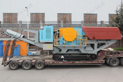 China La trituradora de mandíbula hidráulica de la mina de la metalurgia que alimentaba la rueda de 510m m montó en venta