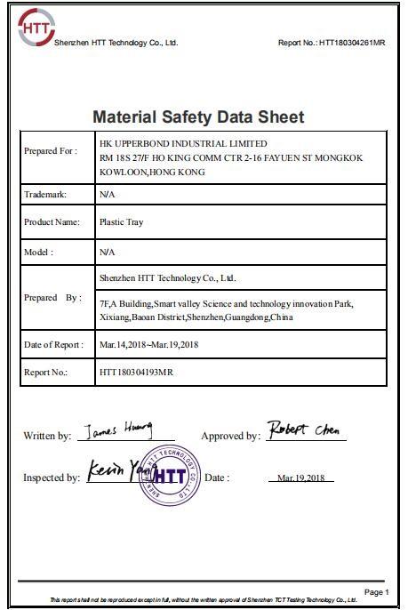 Material Safety Data - HK UPPERBOND INDUSTRIAL LIMITED