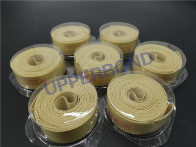 China Cigarette Transfer Tapes Yellow Fiber Garniture Tape Conveyor Belt for sale