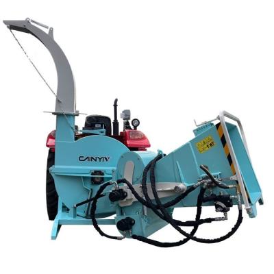 China PTO Driven Wood Chipper Shredder 10inch Capacity Full Hydraulic Feed System for sale