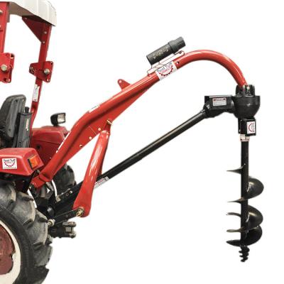 China High Strength Tractor Mounted Post Hole Digger Farm PTO Linkage 12inch Auger for sale
