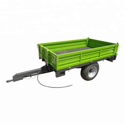 China Hydraulic Rear Dumping Truck Tractor Farm Trailer 350mm 8 Ton Agricultural Tools for sale
