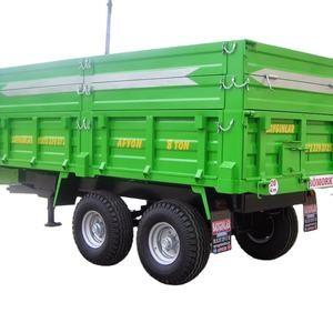 China Flexible CE Agricultural Tractor Trailer 20 Ton Manual Upload Tipping Trailers for sale