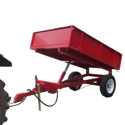 China 18hp Tractor Hydraulic Dump Small Agricultural Trailer 350mm Durable for sale