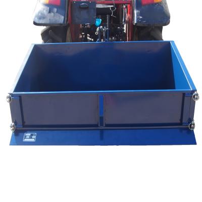 China 120cm 86kg Agricultural Farm Trailer 20hp Tractor Transport Box for sale