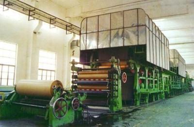 China Waste Paper Recycling Production Line Kraft Making Machine 400m / Min 150T / D for sale