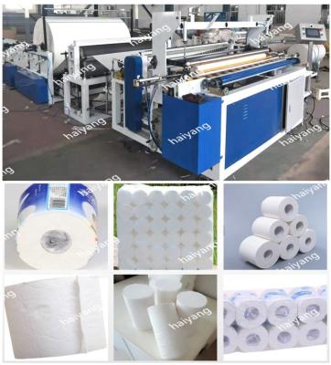 China Automatic Toilet Paper Kitchen Towel Paper Rewinding Making Machine for sale