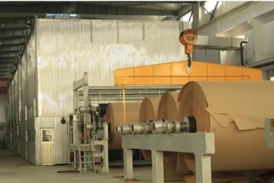 China Wood Pulp Cardboard Kraft Brown Paper Production Machine 2400mm 50T/D for sale