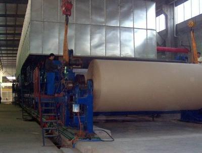 China Paper Production Line Kraft Craft Fluting Test Liner Paper Making Machine for sale