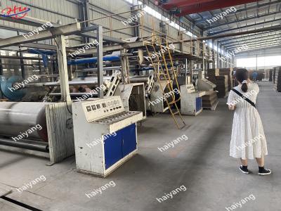 China 100m/min linha de produção ondulada da caixa de três camadas à venda