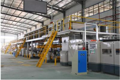 China Corrugated Board Production Lines 3 Ply 5 Ply 7 Ply PLC Control for sale