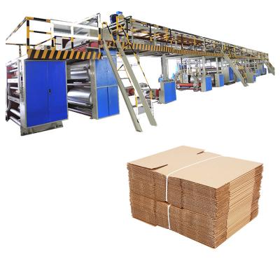 China 3 capas 5 capas cadena de producción de papel de la cartulina acanalada de 7 capas en venta