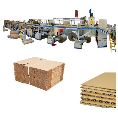China 60-250 metros Min Corrugated Cardboard Production Line en venta