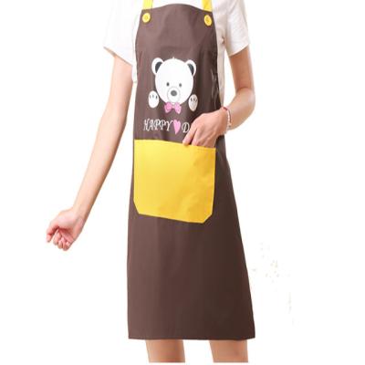 China Household Kitchen Tools And Utensils Flower Printed Adjustable Thickened Kitchen Apron for sale