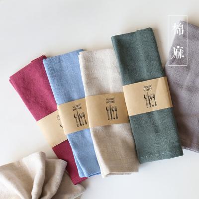 China Do algodão de linho da tela toalha 100% de chá rapidamente seca com etiqueta personalizada à venda
