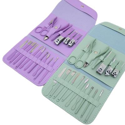 China Manicure Set Nail Clippers Tools Household 4/12/16Pcs Stainless Steel Ear Spoon Nail Cutters Scissors Kit For Manicure Tools for sale