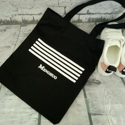 中国 Round Reusable Tote Bag Black Color for Shopping and Grocery 販売のため