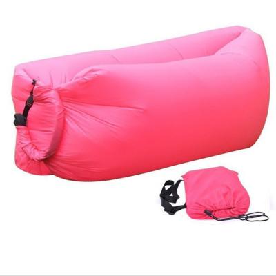 China Hot Sale Sleeping Bag Waterproof Inflatable Bag Lazy Sofa Camping Sleeping bags Air Bed Adult Beach Lounge Chair Fast Folding for sale