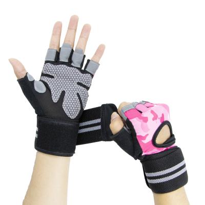 China Cycling Fitness Gloves Tactical Half Finger Anti Skid Outdoor Woman Yoga Training for sale