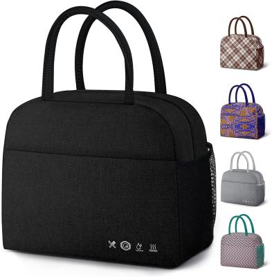 China Polyester Reusable Insulated Lunch Tote Bag For Women Men for sale