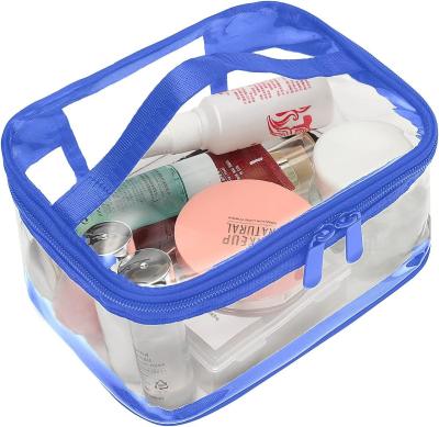 China Large Clear Makeup Bag Zipper Waterproof Transparent Travel Storage Pouch for sale