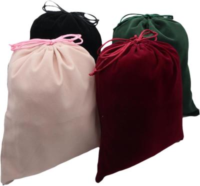 China Shockproof Protective Reusable Soft Velvet Drawstring Bag Lightweight for sale