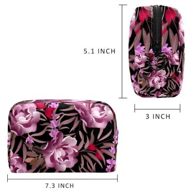 Китай Водонепроницаемая легкая мягкая цветочная косметическая туалетная сумка с резьбой продается