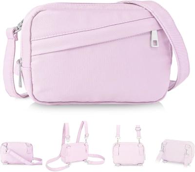 China Water Resistant Crossbody Bag For Women Multi Position Fanny Pack Mini Belt Bag for sale