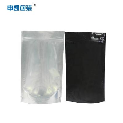 China Customizable Size Aluminum Stand Up Pouch Clear Zipper Plastic Stand Up Bag for sale