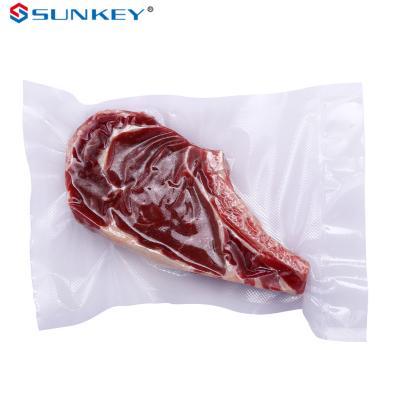 China Custom Printed PA PE Vacuum Sealer Bags Mesh Food Storage Vacuum Bag for sale