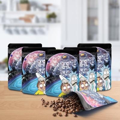 China Biodegradable Plastic Colorful Packaging Bags Digital Transparent Stand Up Pouch With Zipper for sale
