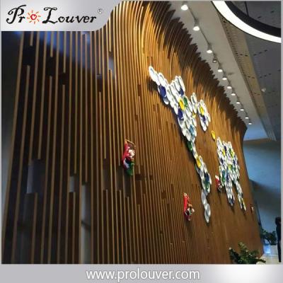 China Hotel Lobby Decorative Partition Design, Aluminum Wall Box Louver for sale