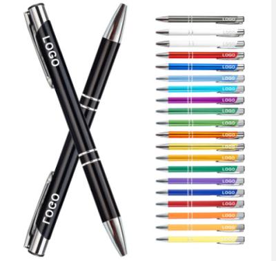 China Newly luxury Metal Pen Office ball point pen business metal pen in different colors Pen with custom logo for sale