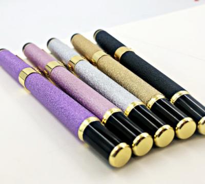 China Newly Business Pen with Customized Logo Metal Bead Pen Signature Gift Pen Black Set Pen with Gift Box for sale
