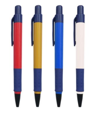 China Fancy plastic ballpoint pens for promotion, blue refill, push type, Student pen advertising pens for sale