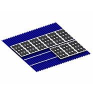 中国 波形の金属タイル屋根の太陽土台システム地位の継ぎ目の台形Lysaghtアルミニウム 販売のため