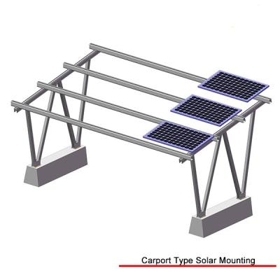 China Metal Galvanized Solar Power Parking Lot , Flexible 1-20kw Solar Panel Parking for sale