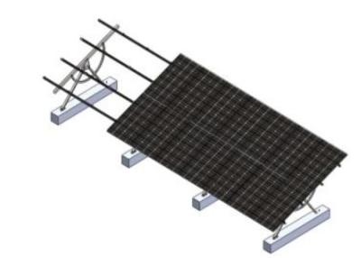 Chine Le système solaire de support de parenthèse photovoltaïque de fixation, aménagent le système en parc de défilement ligne par ligne de panneau solaire à vendre